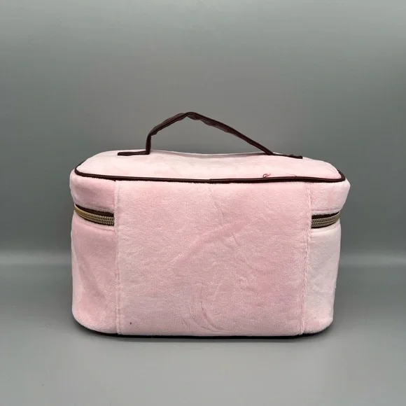 Juicy couture pink velour cosmetic bag - Picture 2 of 10